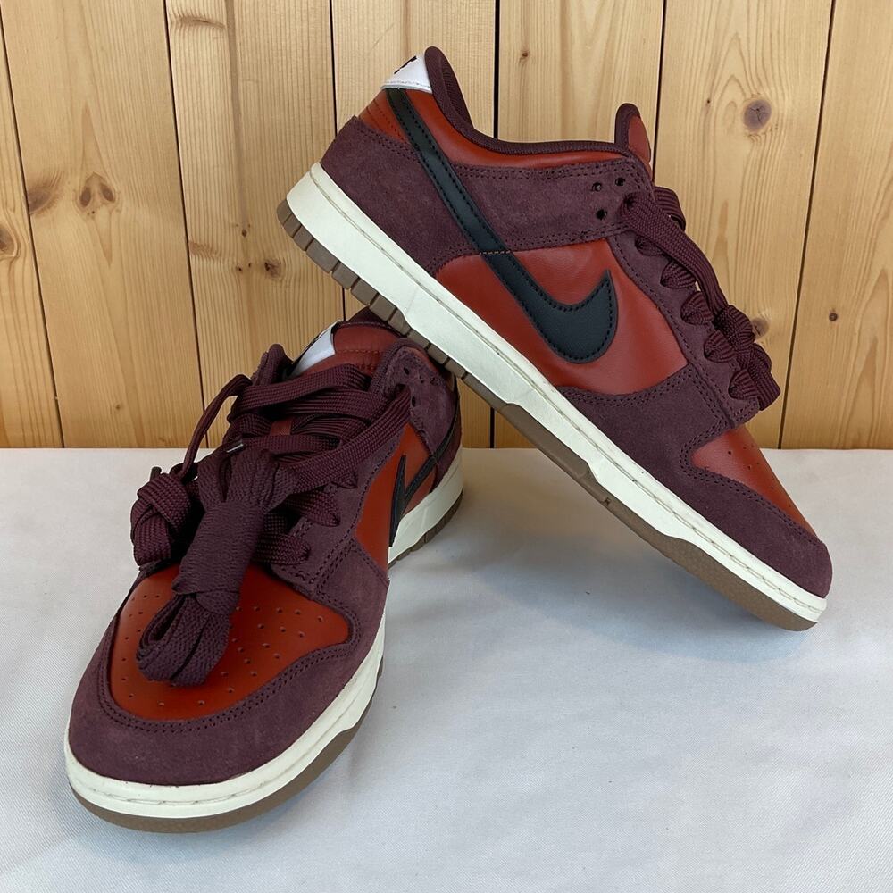 Nike Dunk Low Retro SE "Mars Stone" Sneakers, Maroon - Size 10.5 Men's